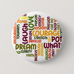 Motivatie Word #1 badge Ronde Button 5,7 Cm