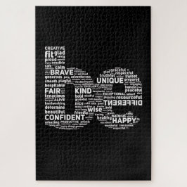 Motivatie Word Art Puzzel – Inspirerend Gift