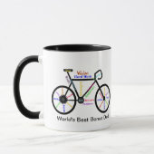Motivatie Words Bike, Cycle Best Bonus Pap Mok (Links)