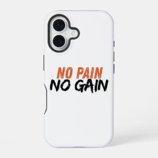 Motivatie Workout iPhone case (Geen pijn Geen wins 16 Hoesje