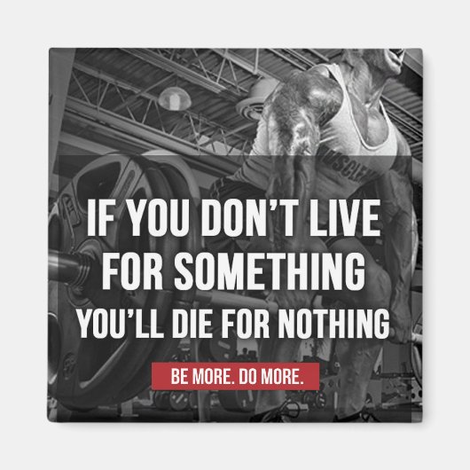 Motivatie workout woorden magneet (Voorkant)