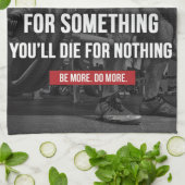 Motivatie workout woorden theedoek (Gevouwen)