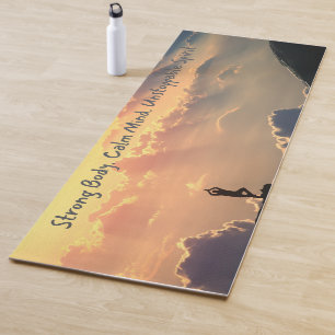 Motivatie yogamat sterk lichaam, kalme geest