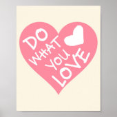 Motivatie zelf liefde citaat esthetische trendy poster (Voorkant)