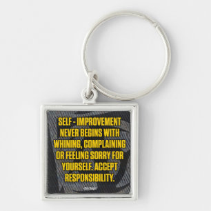Motivatie - Zelfverbetering - Inspirerend Sleutelhanger