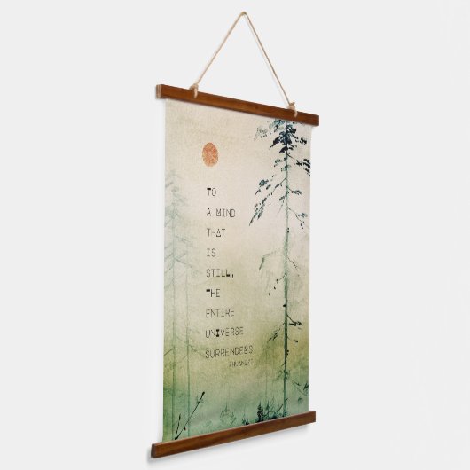 Motivatie Zen Quote Asian Art Wood Hangend Wandkleed (Gebogen)