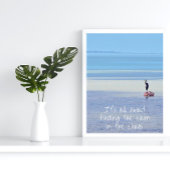 Motivatie Zen Quote Beach Poster