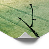 Motivatie Zen Quote Waterverf Landschap Poster (Hoek)