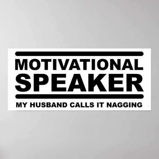 Motivatie Zeurderig Grappig Poster (Voorkant)