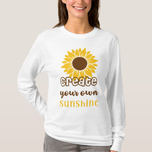 Motivatie Zonnebloem Zonneschijn T-shirt