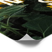 Motivatie, Zonnebloemkunst, Positieve Gezegden Poster (Hoek)