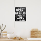 Motivatie zwart-witleslokaal Poster (Keuken)