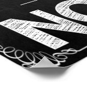 Motivatie zwart-witleslokaal Poster (Hoek)