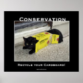 Motivatie zwarte kat-Posters Poster (Voorkant)