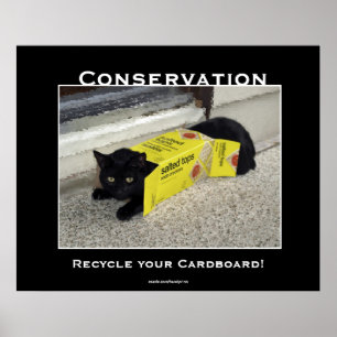 Motivatie zwarte kat-Posters Poster