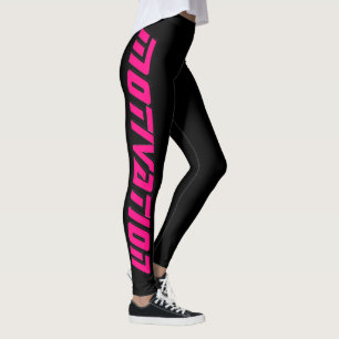 "MOTIVATIE" zwarte leggings