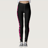 "MOTIVATIE" zwarte leggings (Voorkant)