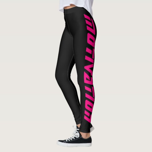 "MOTIVATIE" zwarte leggings (Links)