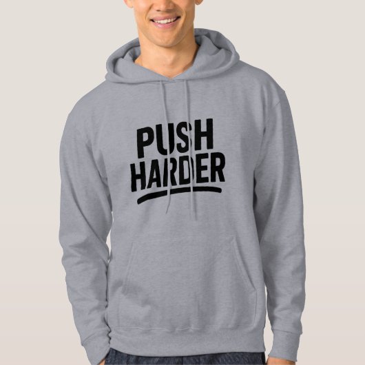 Motivatie Zweet Draag Grafisch Hoodie (Voorkant)