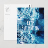 Motivatie zwemmen briefkaart (Voorkant / Achterkant)