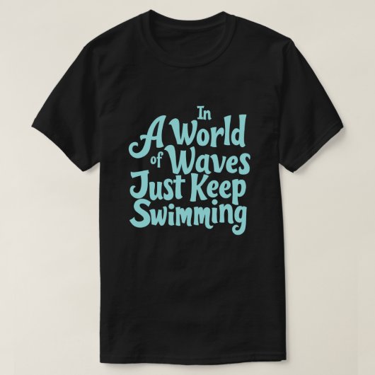 Motivatie zwemmerontwerp t-shirt (Design voorkant)