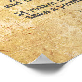 Motivatie Zyzz Quote over het leven Poster (Hoek)