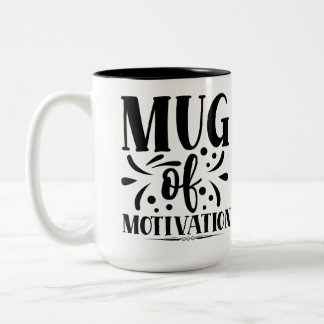 Motivatiebeker, grappige quote koffiebeker tweekleurige koffiemok