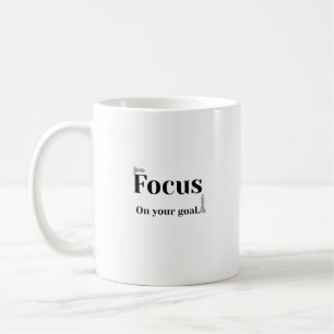 Motivatiebeker Met 'Focus Op Je Doel' Koffiemok