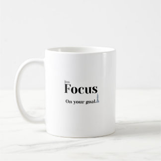 Motivatiebeker Met 'Focus Op Je Doel' Koffiemok