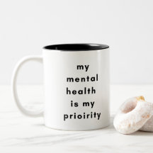 Motivatiebeker voor geestelijke gezondheid voor ze