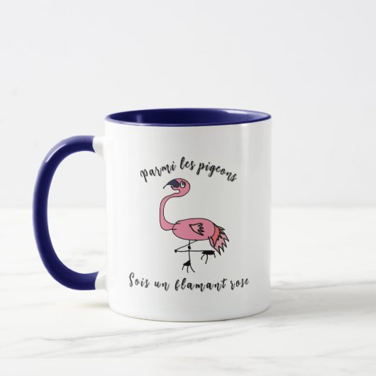 Motivatiebeker - Wees een flamingo Mok (Links)