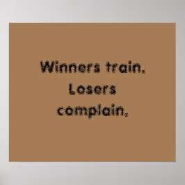Motivatiecitaten voor de GYM en lichtbruine poster