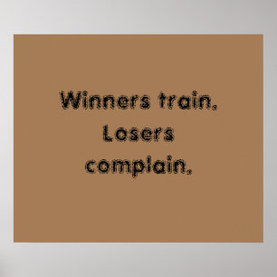 Motivatiecitaten voor de GYM en lichtbruine poster