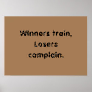 Motivatiecitaten voor de GYM en lichtbruine poster