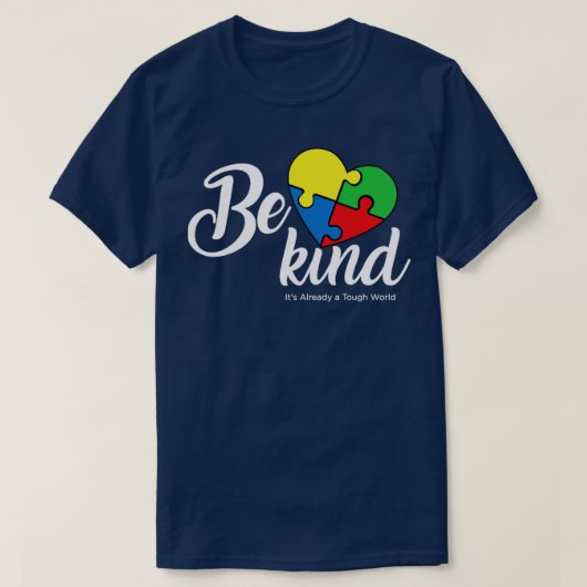 Motivatiecool ondersteuning autisme bewustzijn D T-shirt (Design voorkant)