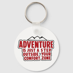 Motivatiegeschenk voor ontdekkingsreizigers avontu sleutelhanger
