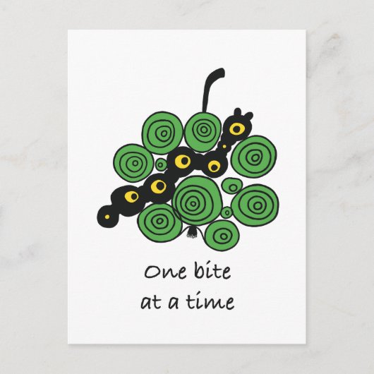 Motivatiekaart "Eén hapje tegelijk" Briefkaart (Voorkant)