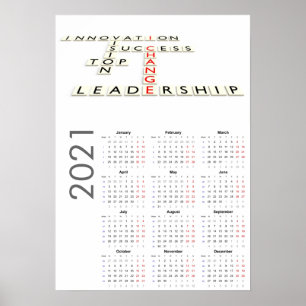 Motivatiekalender 2021 Poster