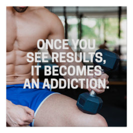 Motivatieposter Als Je Eens Resultaten Ziet Perfect Poster
