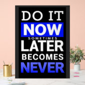 Motivatieposter: Doe het Nu Acryl Bord (Huwelijk)