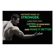 Motivatieposter Fouten Maken Ons Sterker