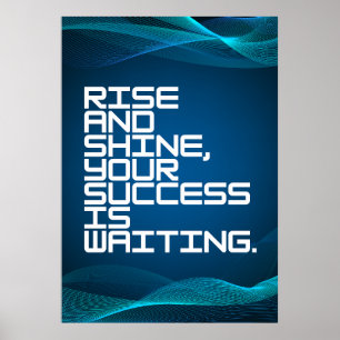 Motivatieposter met citaat poster