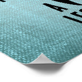 Motivatieposter met hardlopende pinguïn poster (Hoek)