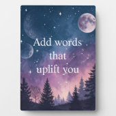 Motivatieposter met sterrenhemel fotoplaat (voorkant)