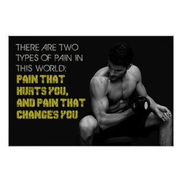 Motivatieposter Pijn Die Je Verandert Perfect Poster