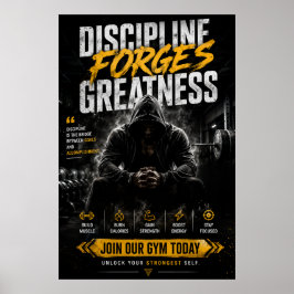 Motivatieposter voor de sportschool & fitness poster