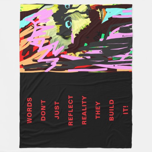 MOTIVATIES Fleece Deken (Voorkant)