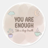 Motivatietegel sticker  (Voorkant)