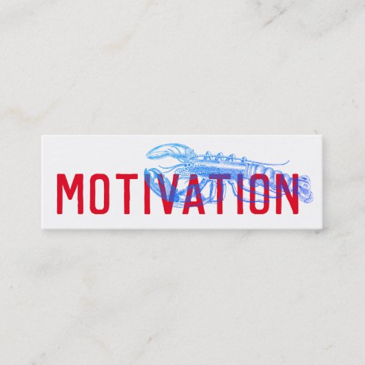 Motivatietraining Mini Visitekaartje (Voorkant)