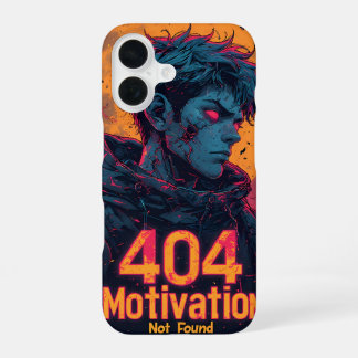 Motivation 404 Hoesje – Bold Mannen’s Design iPhone 16 Hoesje